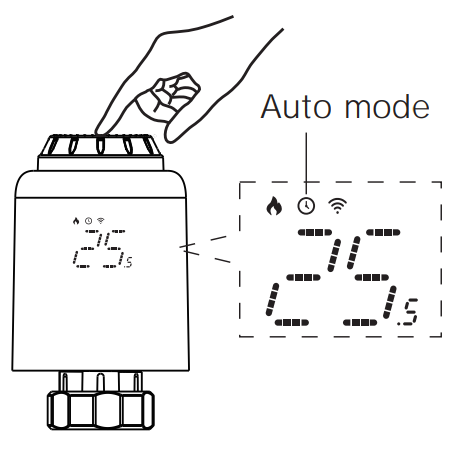 Utilisation de la tête thermostatique ZigBee Moes ZTRV-PJ-601-MS_1